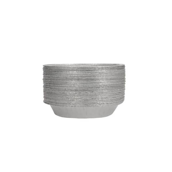 10-Piece Round Aluminum Foil Pie Pan Disposable Baking Tin Plate Set with Easy Cleanup for Takeout and Foodservice