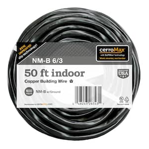 Southwire 125 ft. 6/3 Black Stranded Romex SIMpull CU NM-B W/G Wire  63950002 - The Home Depot