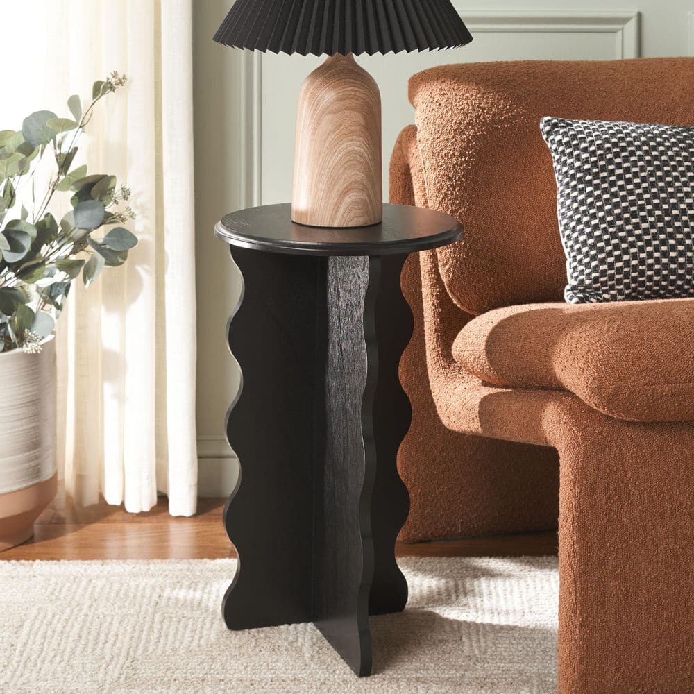 6johan WAVE SIDE TABLE クリアブラック 6johan WAVE SIDE TABLE クリアブラック Alina_Side_Table-black-room.