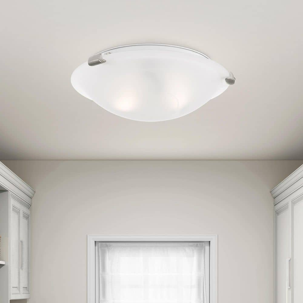 Belbrook 2 Light Brushed Nickel Flush Mount price history on PriceWatchPro