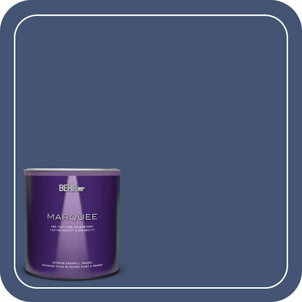 BEHR MARQUEE 1 qt. Home Decorators Collection #HDC-CL-26 Champlain Blue Eggshell Enamel Interior Paint & Primer