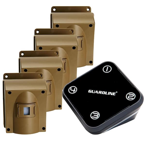 Guardline Wireless Driveway Alarm with 4-Sensor Kit
