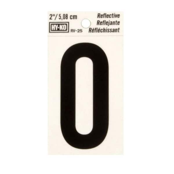 HY-KO 2 in. Vinyl Reflective Number 0