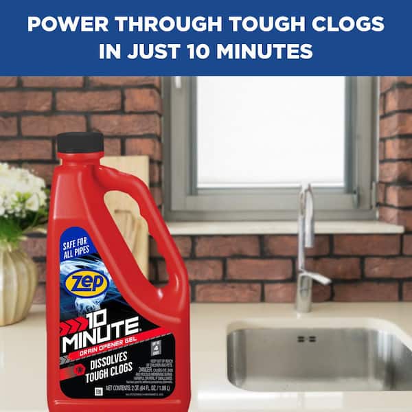 ZEP 1 Gallon 10 Minute Clog Remover Drain Opener Gel ZHCR128NG