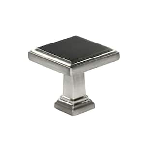 Mirabel Collection 1-1/4 in. (32 mm) x 1-1/4 in. (32 mm) Brushed Nickel Transitional Cabinet Knob