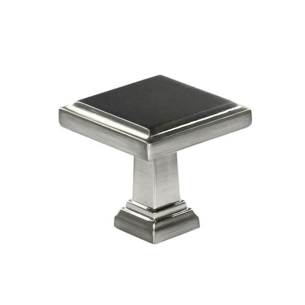 Richelieu Hardware Mirabel Collection 1-1/4 in. (32 mm) x 1-1/4 in. (32 mm) Brushed Nickel Transitional Cabinet Knob