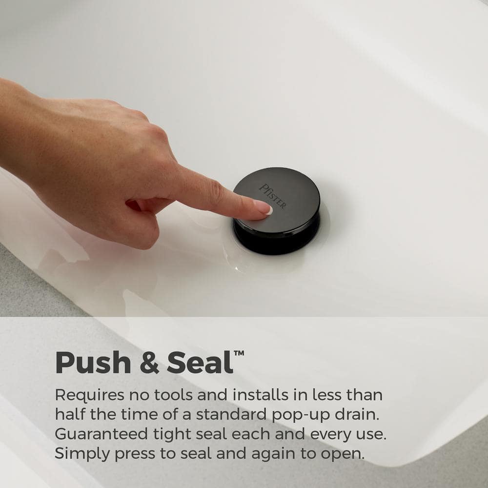 Matte Black Double Handle Widespread Bathroom Faucet