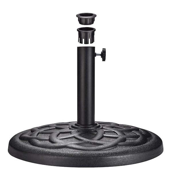 Unbranded 22 lb. Outdoor Patio Umbrella Base Stand 19 in. (D2 3/16") Black