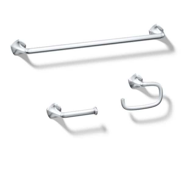 KOHLER Sundae 3-Piece Bath Hardware Set in Polished Chrome