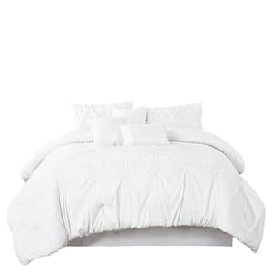 7 Piece All Season Bedding Comforter Set, Ultra Soft Polyester Elegant Bedding Comforters