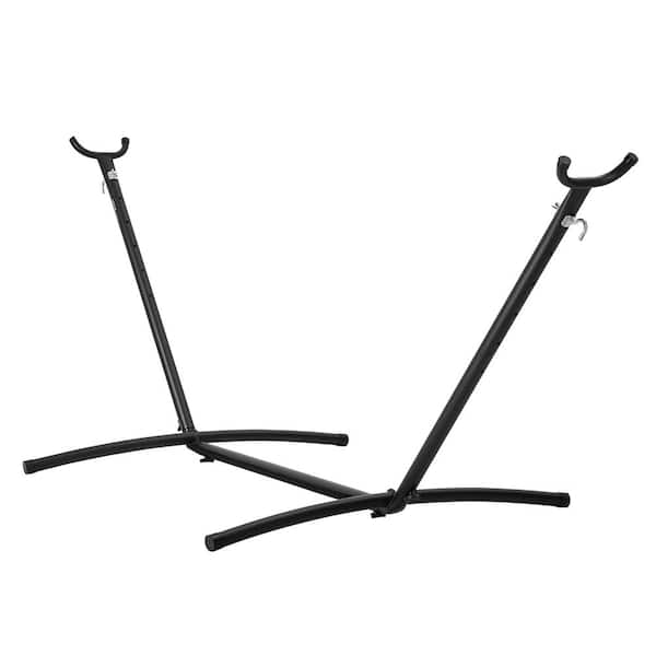 VEVOR 9-12.6 ft. Metal Hammock Stand Heavy Duty Adjustable Hooks Hammock Frame 450 lbs. Capacity