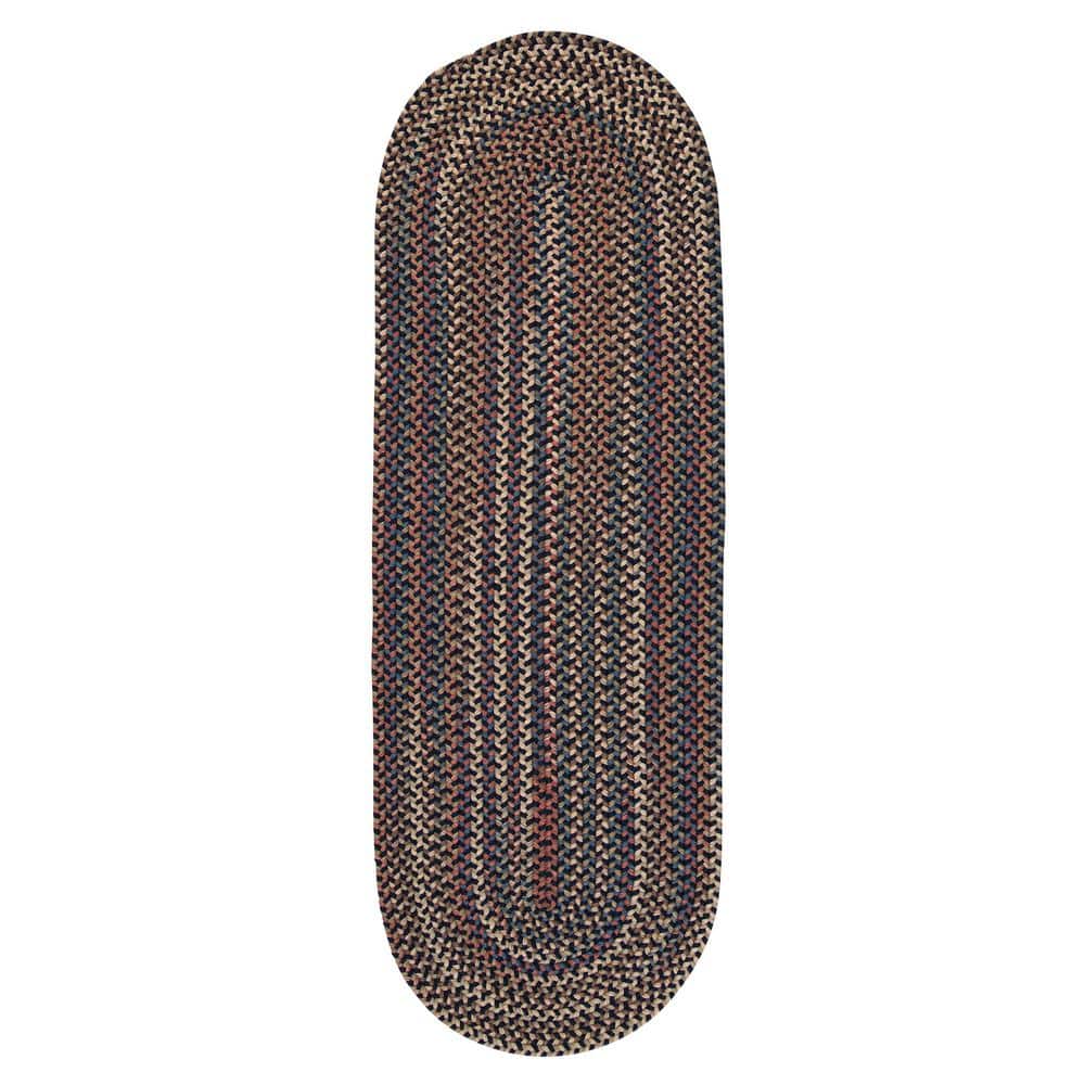 Cedar Cove Navy 2 ft. x 8 ft. Oval Runner Indoor Area Rug