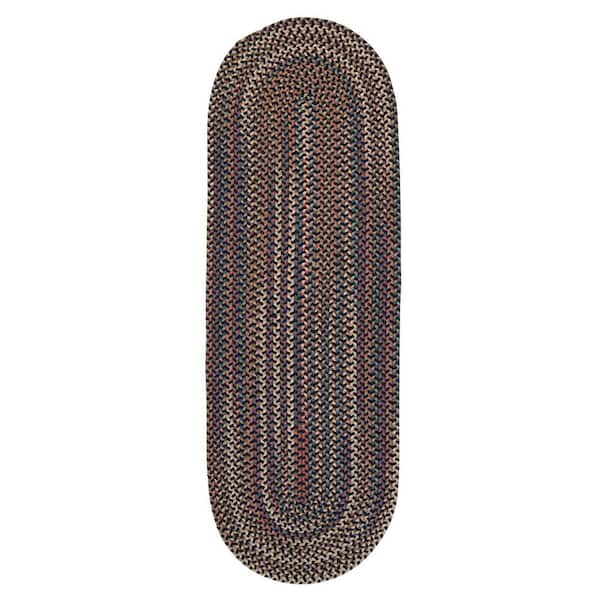 Cedar Cove Navy 2 ft. x 8 ft. Oval Runner Indoor Area Rug