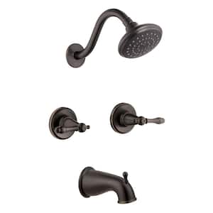 Oakmont 2-Handle 1-Spray Tub and Shower Faucet in Oil Rubbed Bronze (Valve Included)