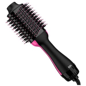4-in-1 Styling Brush Hair Dryer, Straightener, Volumize and Curling Iron with Ceramic Oval Barrel and Ionic Technology