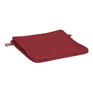 ProFoam 20 in. x 20 in. Outdoor Dining Seat Cushion Cover, Caliente Red