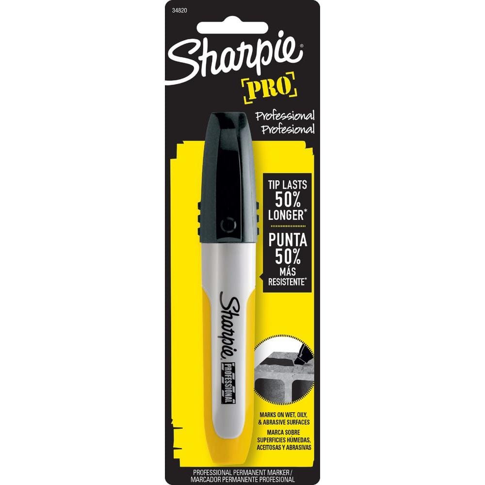 Sharpie X-Large Pro Chisel Point Black Permanent Magic Marker Wet