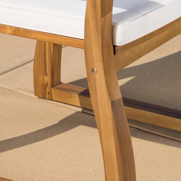 noble house dellateak finish rectangle wood outdoor dining table