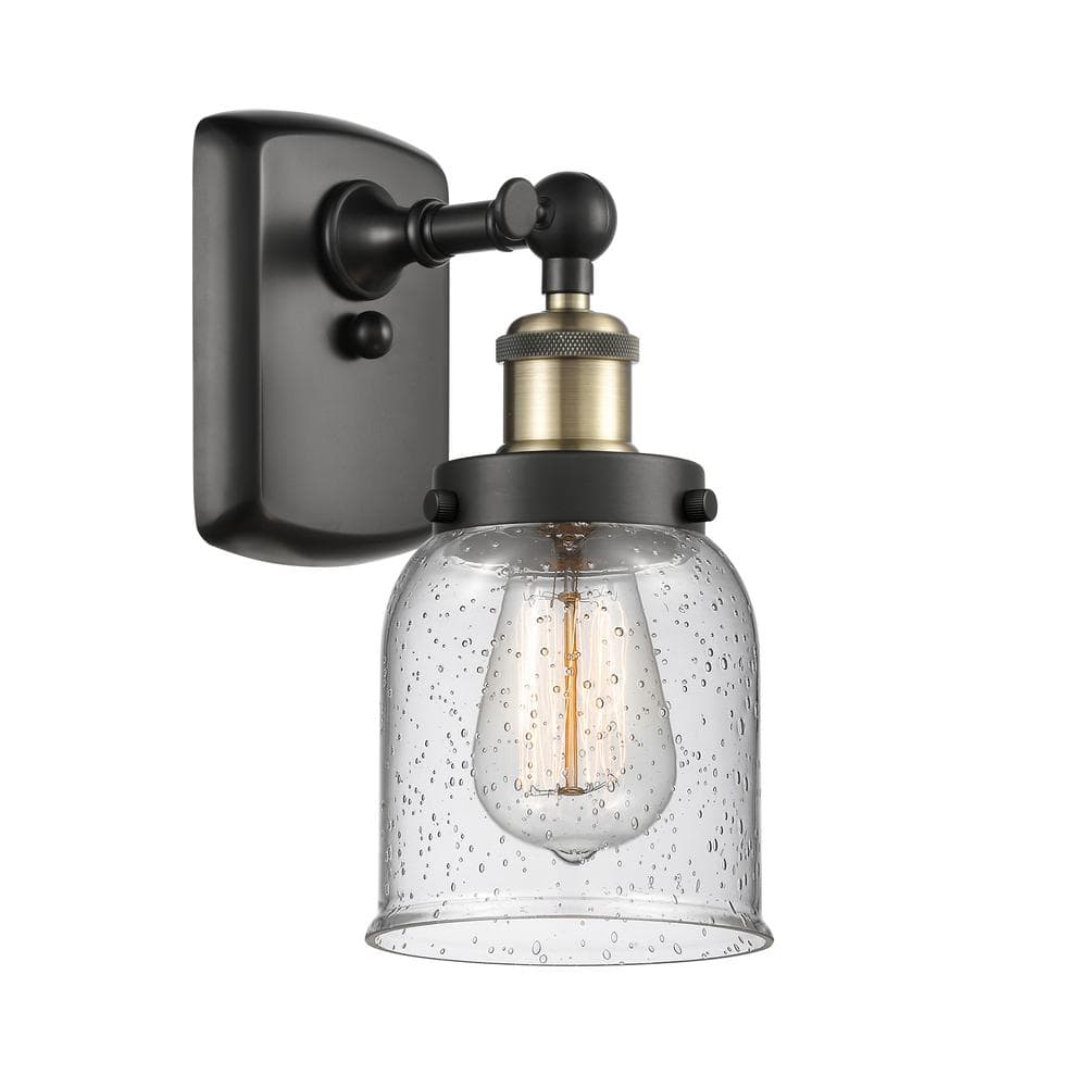 Bell 1-Light Black Antique Brass, Seedy Wall Sconce with Clear Glass Shade price history on PriceWatchPro