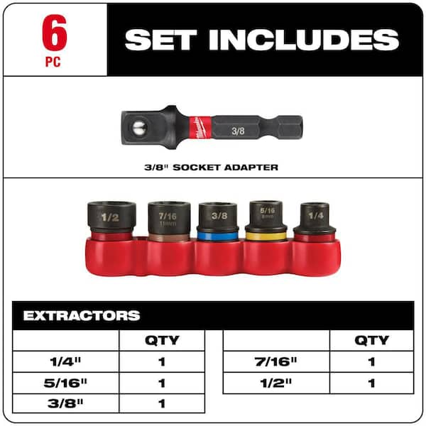 Milwaukee bolt extractor set new arrivals