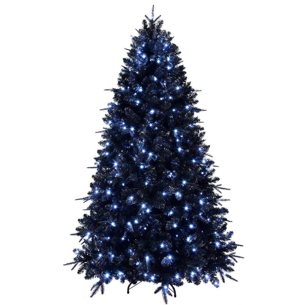 54 in. W x 90 in. H Full Halloween Artificial Arbor Pre-Lit Christmas Tree 