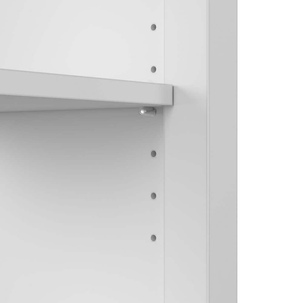 Shiplap Gray and Pure White Farmhouse Storage Cabinet