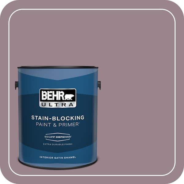 BEHR ULTRA 1 gal. Home Decorators Collection #HDC-CL-05 Orchard Plum Extra Durable Satin Enamel Interior Paint & Primer