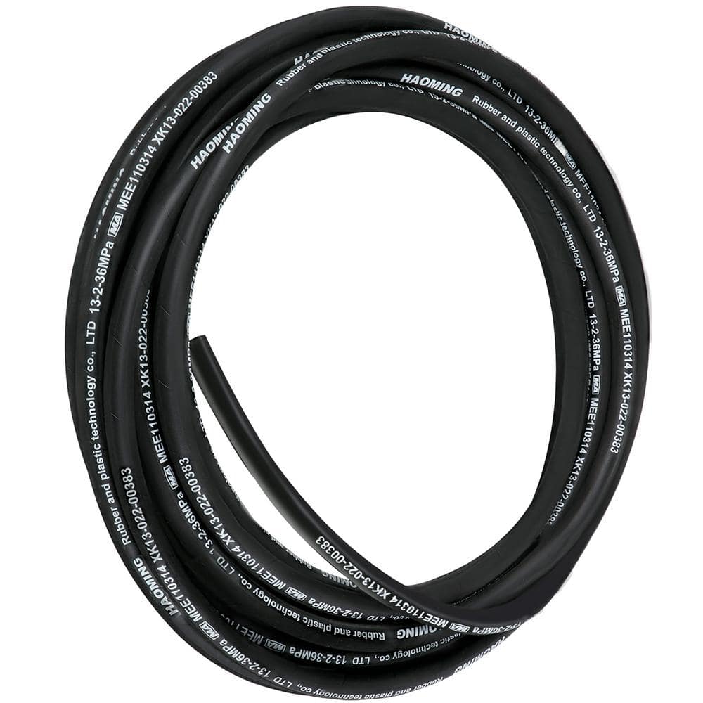VEVOR Hydraulic Hose 50 ft. Rubber Gasoline Oil Transfer Hose 1/2 in. with  2 High-Tensile Steel Wire Braid 5000 PSI Max 00PSIX5NJR2YV2MH3V0 - The Home  Depot