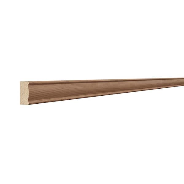 Sinclair 1.5 in. W x 91.5 in. H x 0.75 in. D Decorative Edge Molding in Saddle Oak