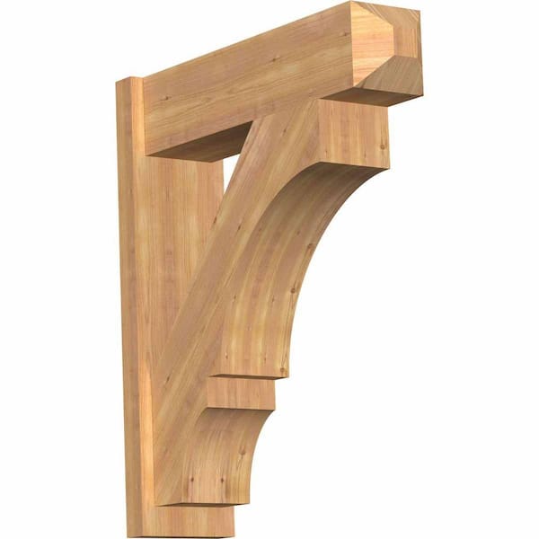 Ekena Millwork 8 in. x 32 in. x 28 in. Balboa Craftsman Smooth Western Red Cedar Outlooker