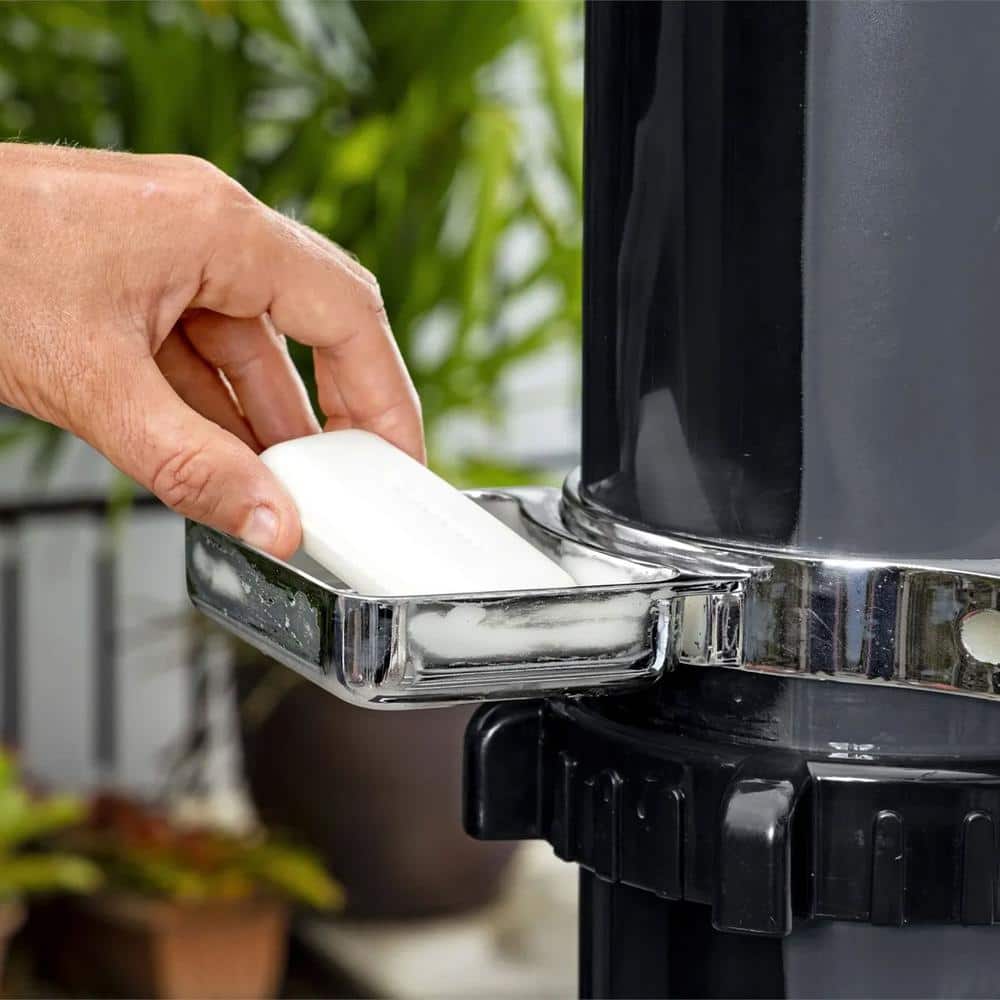 Bestway Black Solar-Powered Outdoor Shower with Adjustable Head