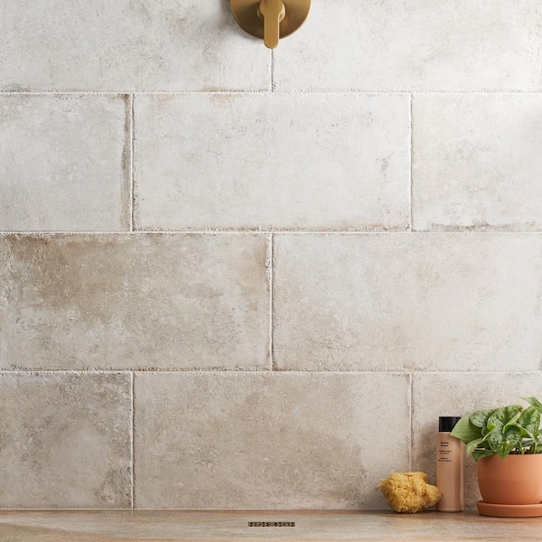 Ivy Hill Tile Granada Olimpia White 4 in. x 0.35 in. Travertine