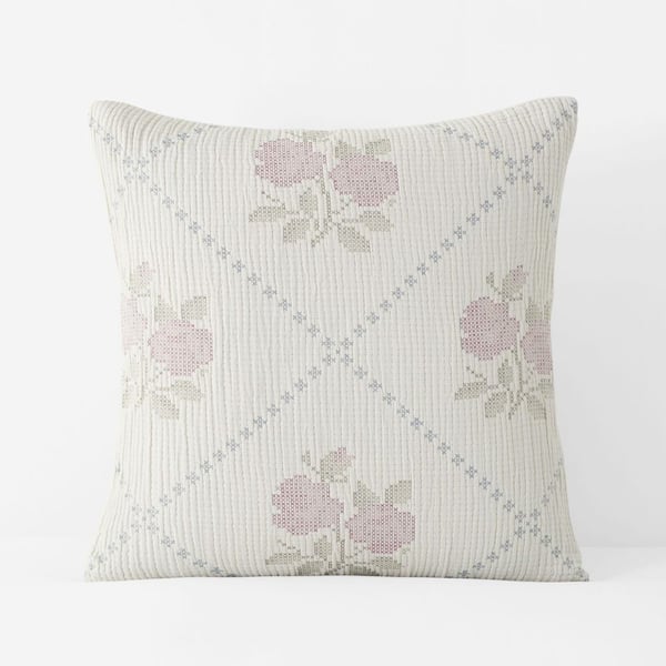 Legends Hotel Fleur Coverlet Cream Cotton Sham