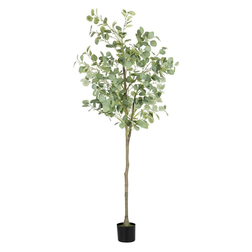 0.1 ft. Artificial Eucalyptus Tree Indoor Realistic Faux Greenery Potted Plant for Home Office Decor price history on PriceWatchPro