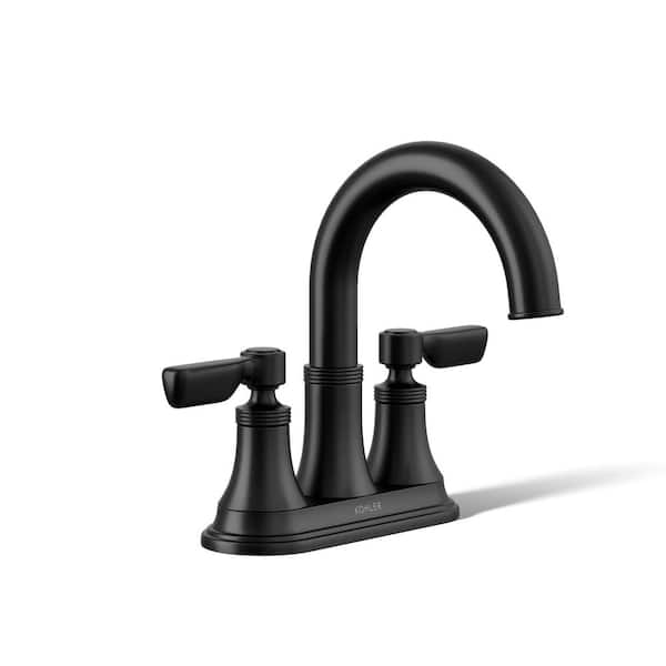 KOHLER Paces 4 in. Centerset Double Handle Bathroom Faucet in