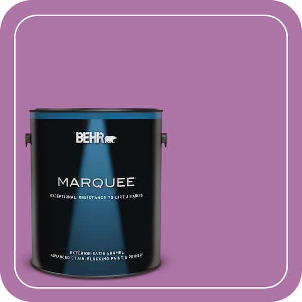 BEHR MARQUEE 1 gal. #670B-6 Orchid Kiss Satin Enamel Exterior Paint & Primer