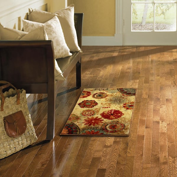 Caravan Medallion Multi 2 ft. 6 in. x 3 ft. 10 in. Machine Washable Area Rug