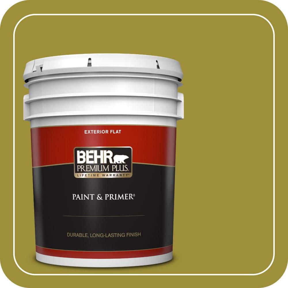 5 gal. Home Decorators Collection #HDC-MD-20 Banana Leaf Flat Exterior Paint & Primer price history on PriceWatchPro