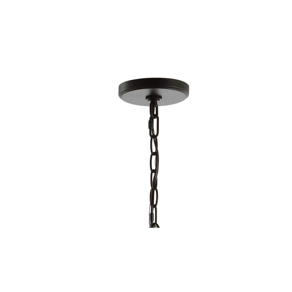 Hutson 21" Rustic French Country Cottage Oil-Rubbed Bronze LED Chandelier