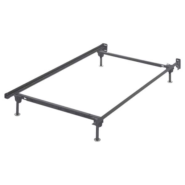Platform Black Metal Frame Twin/Full Bolt on Bed Frame Panel Bed