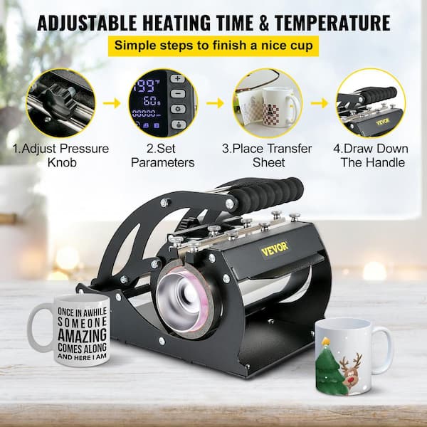 Sublimation Heat Press Settings: Time, Temperature, & Pressure - Jennifer  Maker
