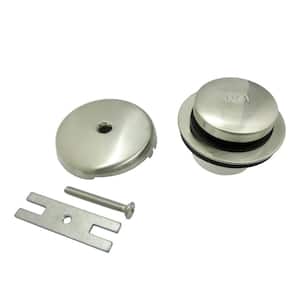 Easy Touch Toe-Tap Tub Drain Kit, Brushed Nickel