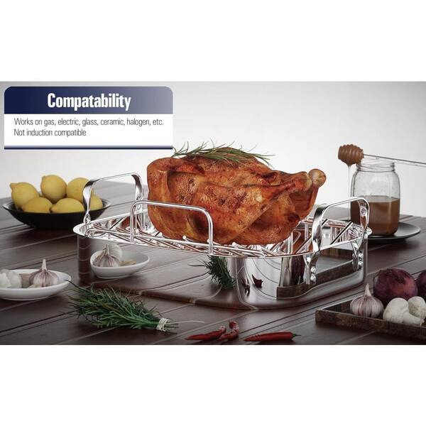 Cooks Standard 10 Qt. Stainless Steel Roasting Pan 02448 - The