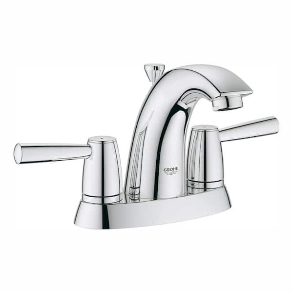 GROHE Arden 4 in. Centerset 2-Handle 1.2 GPM Bathroom Faucet in StarLight Chrome