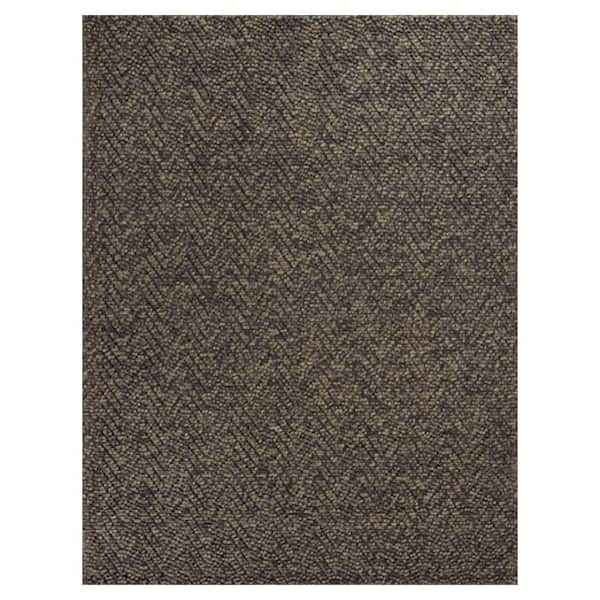 Organic Heather Herringbone Mocha 8 ft. x 11 ft. Area Rug