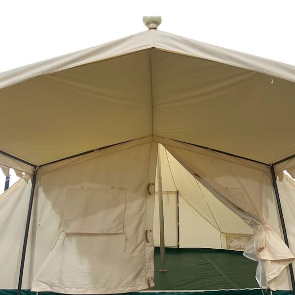 19.68 ft. x 13.1 ft. Beige Canvas Tent with porch