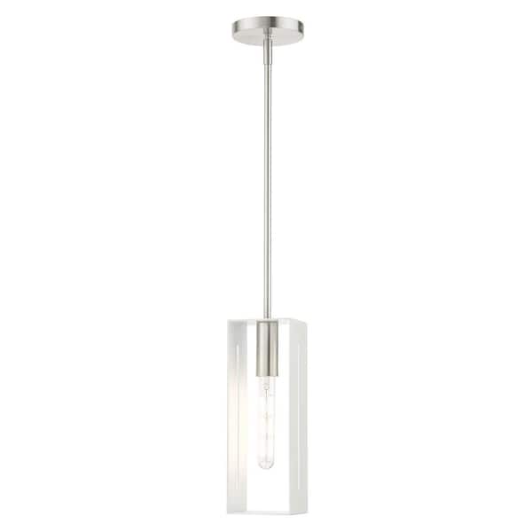 AVIANCE LIGHTING Clement 1-Light Brushed Nickel Mini Pendant