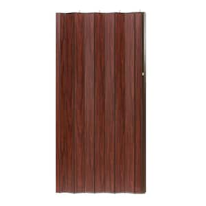 48 in. x 96 in. Woodshire Vinyl-Laminated MDF Mahogany Accordion Door