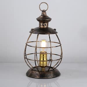 12.2 in. Bronze-colored Metal Desk Lamp