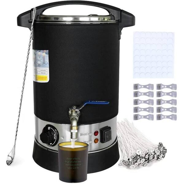 Wildaven 6.5L Large Wax Melting Machine with Stainless Steel Ball Valve